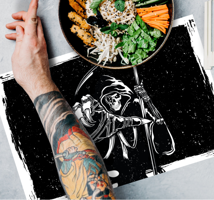 사악한 실루엣 원래 데칼 플레이스매트 - TenStickers