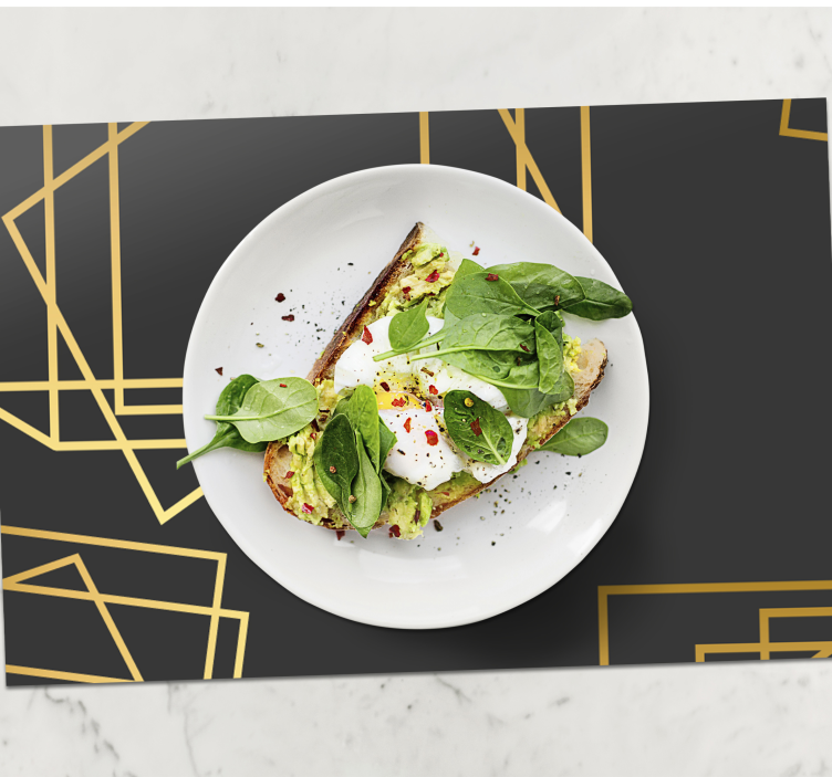 기하학적 모양 우아한 플레이스 매트 - TenStickers