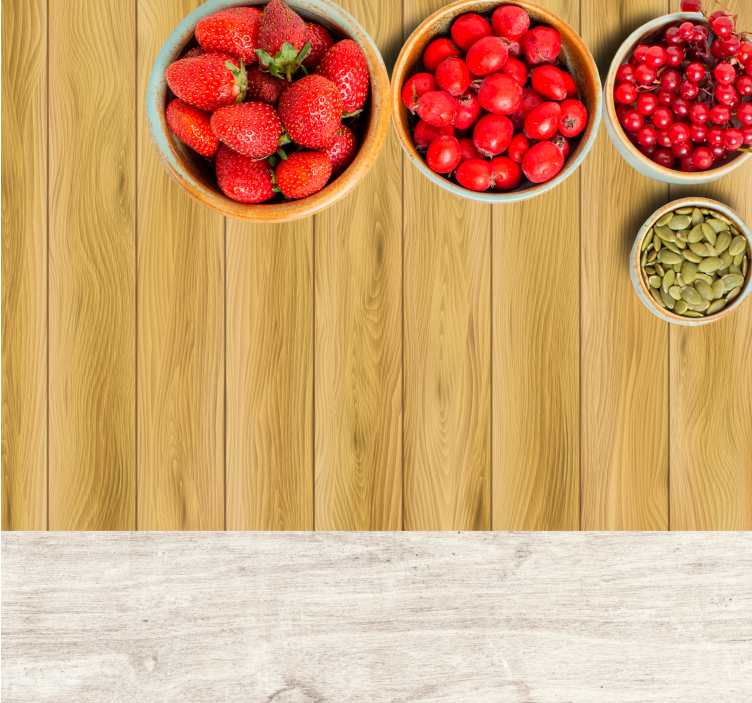 현실적인 나무 질감 원래 플레이스 매트 - TenStickers