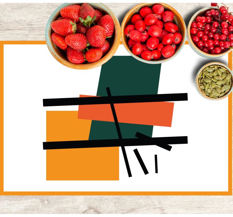 정사각형과 직사각형 미술 원본 플레이스매트 - TenStickers