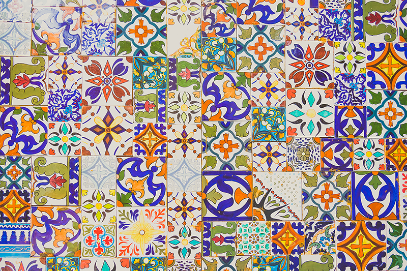 벽난로 카프리초소 모로코 유압 장치 - TenStickers