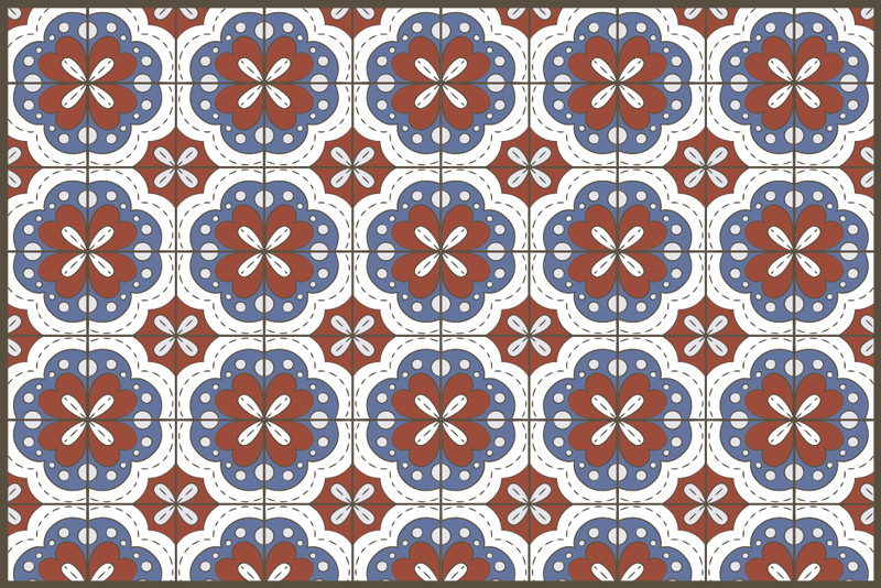 벽난로 카프리초소 빨간색 유압 장치 - TenStickers