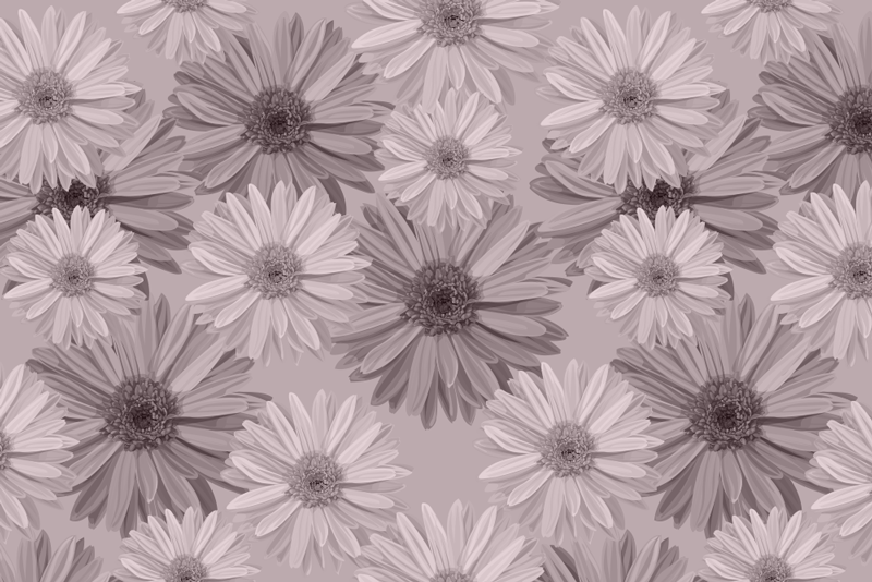 질감이 있는 식탁보 꽃무늬 접시 패턴 - TenStickers