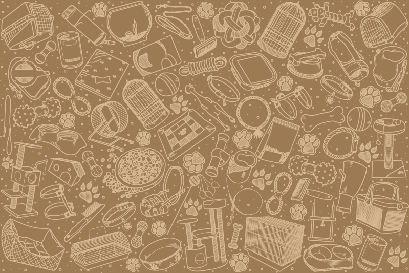 질감이 있는 식탁보 정교한 주방 요소 - TenStickers