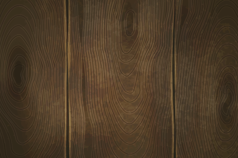 나무 패턴 어두운 톤 질감 플레이스 매트 - TenStickers