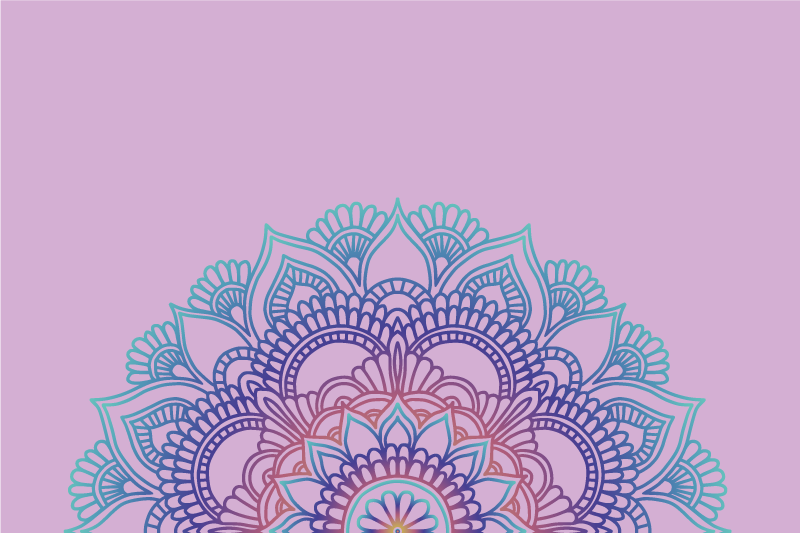 반 만다라 비닐 플레이스 매트 - TenStickers