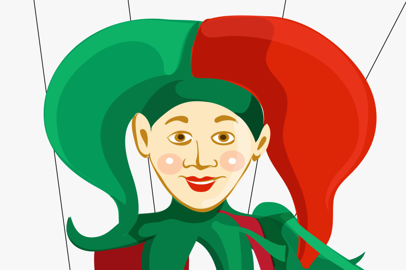 벽난로 카프리초소 광대 캐릭터 일러스트 - TenStickers