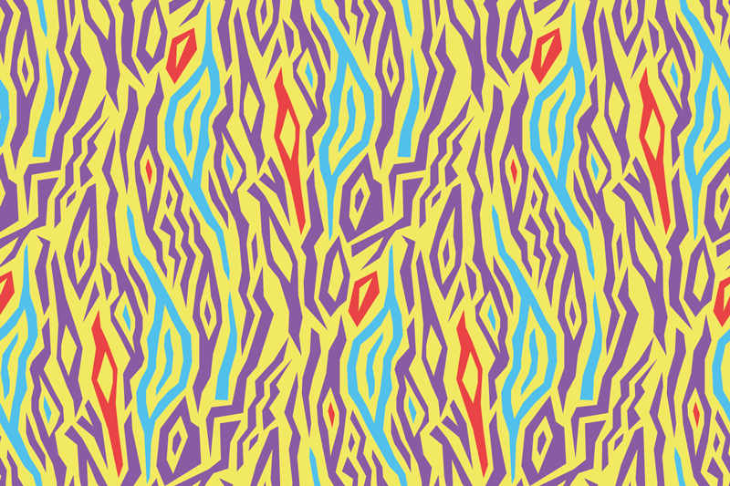 질감이 있는 식탁보 다채로운 추상 패턴 - TenStickers