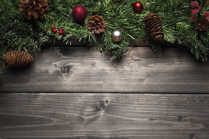 크리스마스 식탁보 축제 솔방울 장식 - TenStickers