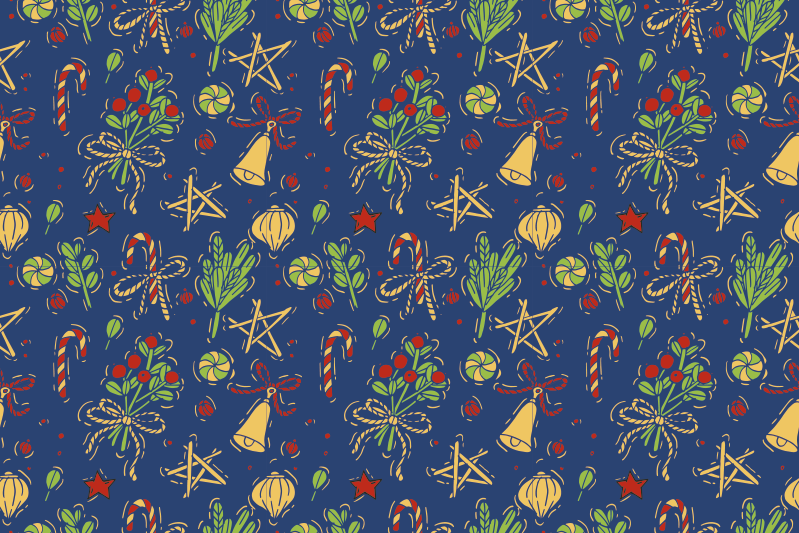 크리스마스 식탁보 크리스마스 테마 테이블 세팅 - TenStickers