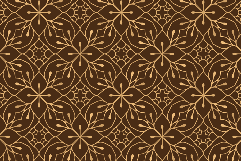 질감이 있는 식탁보 우아한 꽃 아이디어 - TenStickers