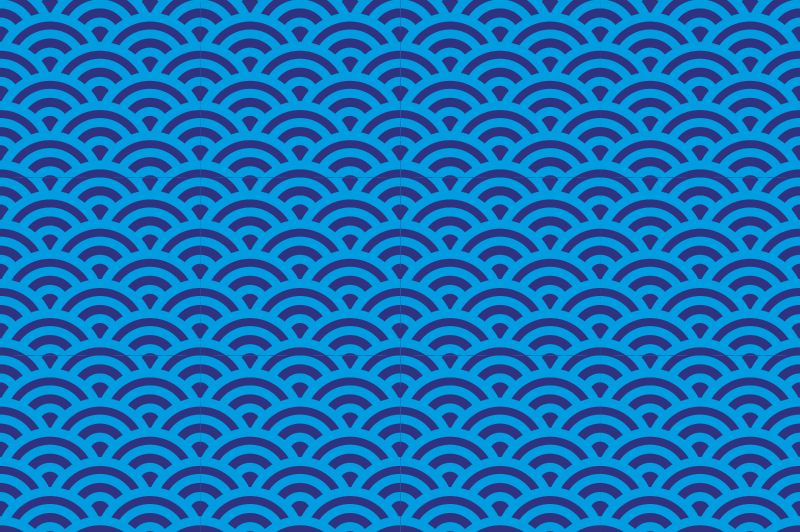 질감이 있는 식탁보 곡선 파형 요소 - TenStickers