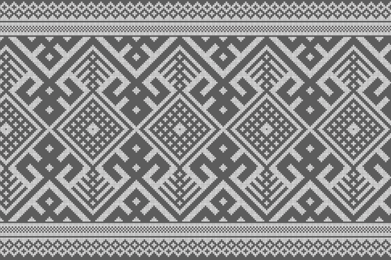 질감이 있는 식탁보 기하학적 패턴 테이블 세팅 - TenStickers