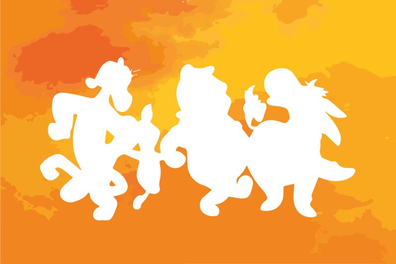 곰돌이 푸와 갱 아이들 플레이스 매트 - TenStickers