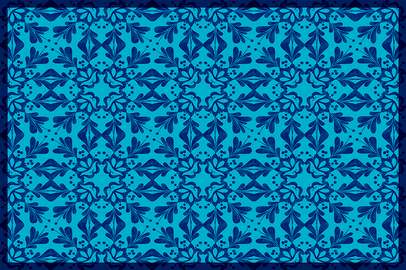 질감이 있는 식탁보 우아한 식물 아이디어 - TenStickers