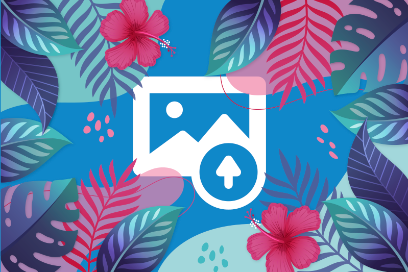 벽난로 카프리초소 다채로운 열대 잎사귀 - TenStickers