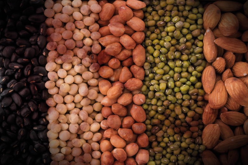 질감이 있는 식탁보 혼합 견과류 믹스 - TenStickers