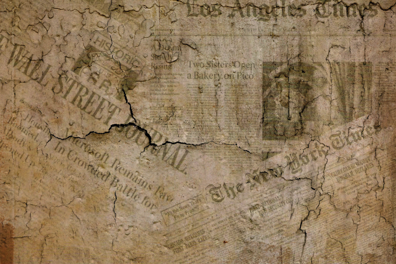 빈티지 신문 원래 플레이스 매트 - TenStickers