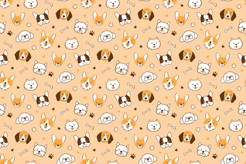 어린 이용 식탁보 귀여운 동물 얼굴 - TenStickers