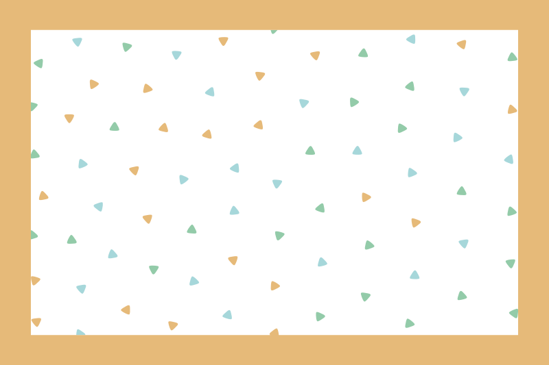 이름이 있는 식탁보 세련된 삼각형 패턴 - TenStickers