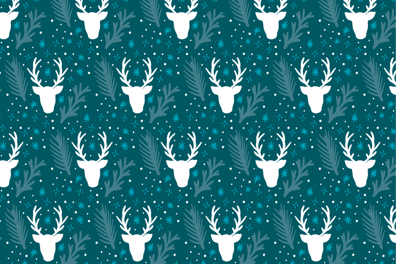 크리스마스 식탁보 우아한 홀리데이 테이블 세팅 - TenStickers