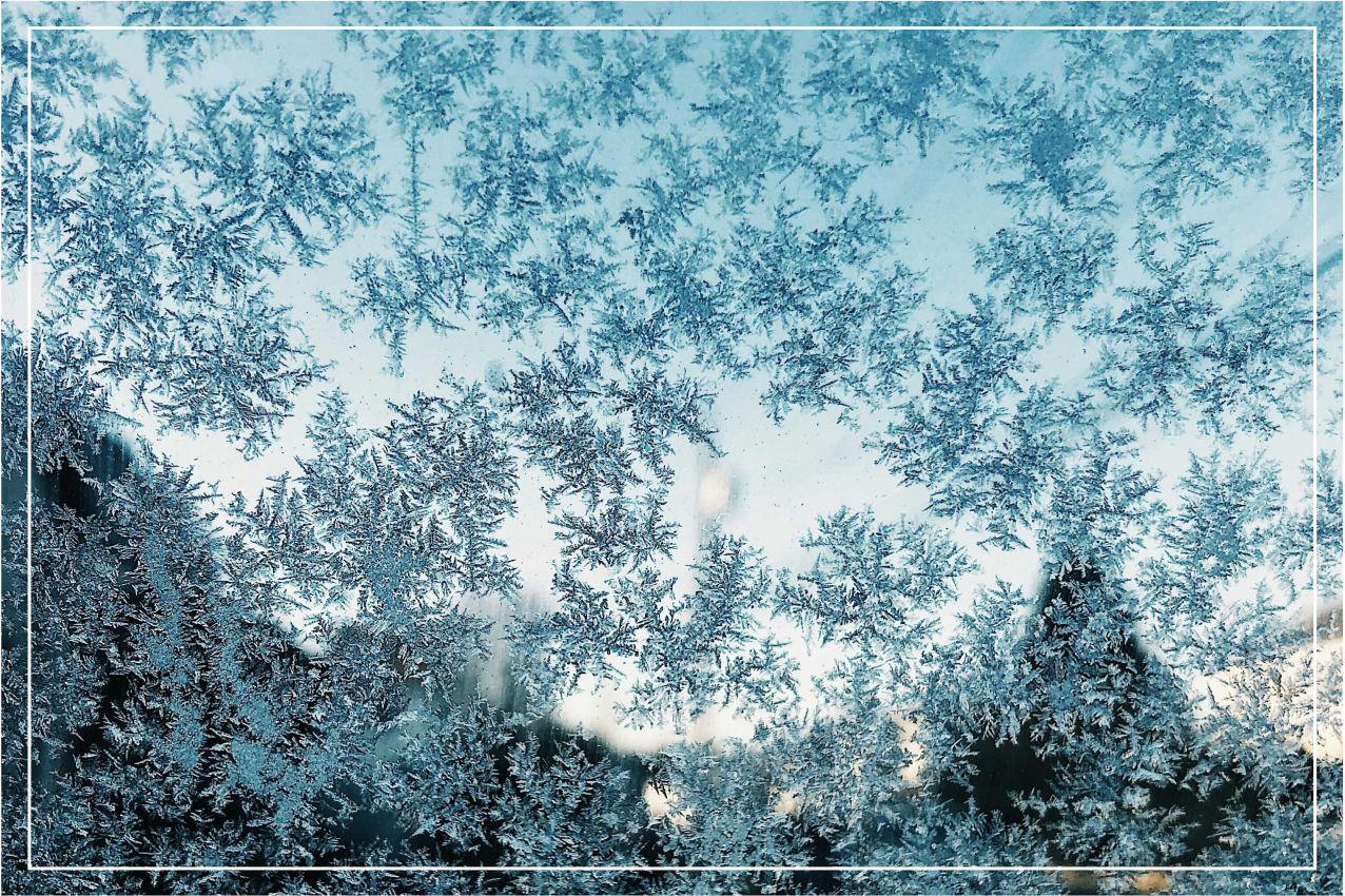 질감이 있는 식탁보 서리 얼음 무늬 - TenStickers