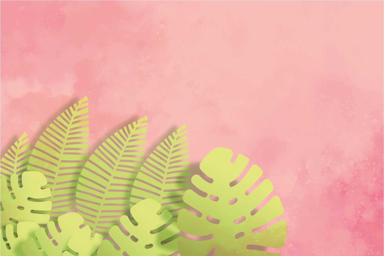 벽난로 카프리초소 식물 잎 장식 - TenStickers