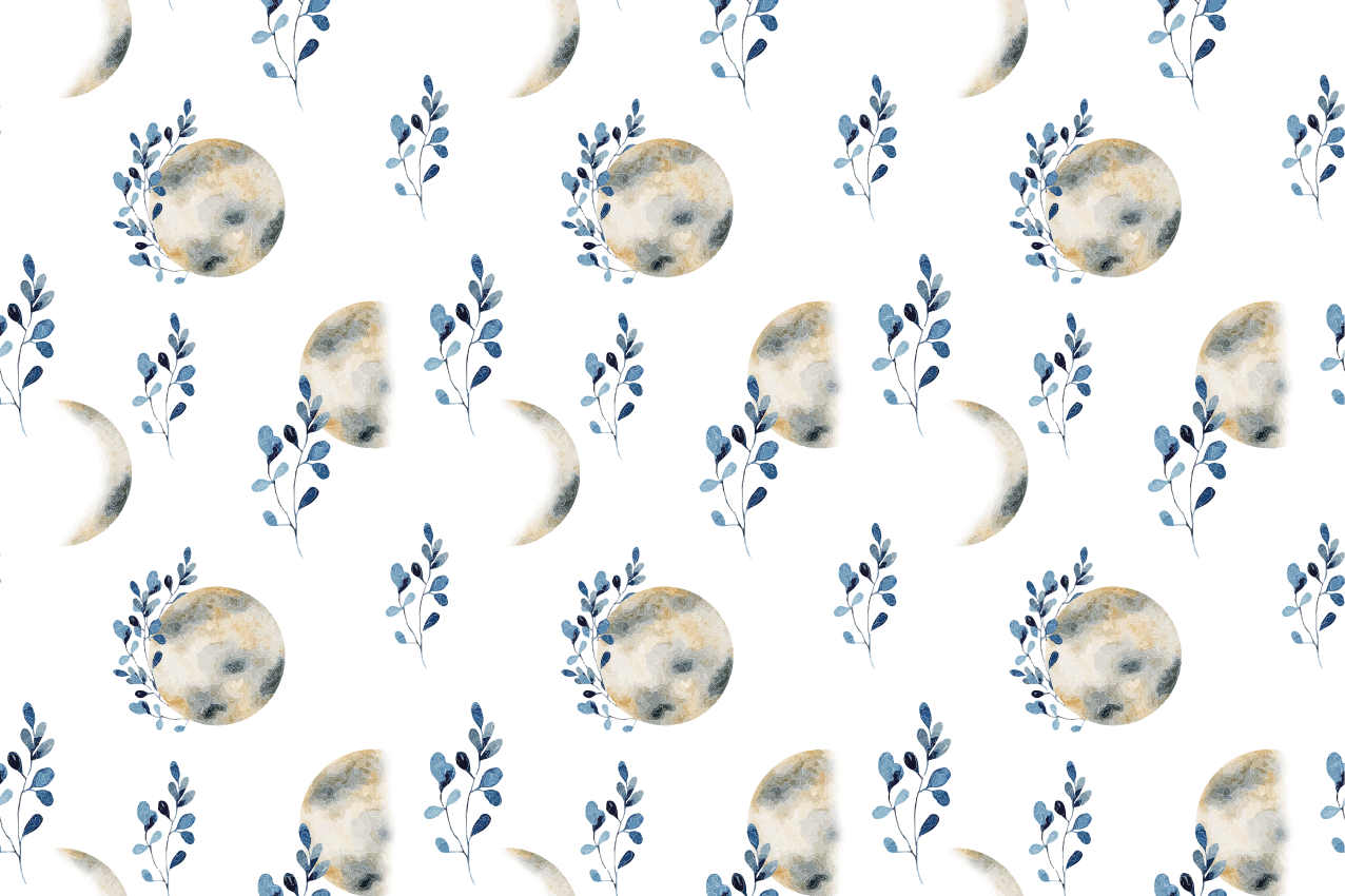 벽난로 카프리초소 천체 달 패턴 - TenStickers