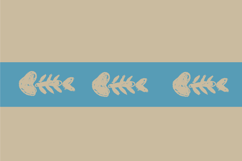 벽난로 카프리초소 독특한 생선뼈 패턴 - TenStickers