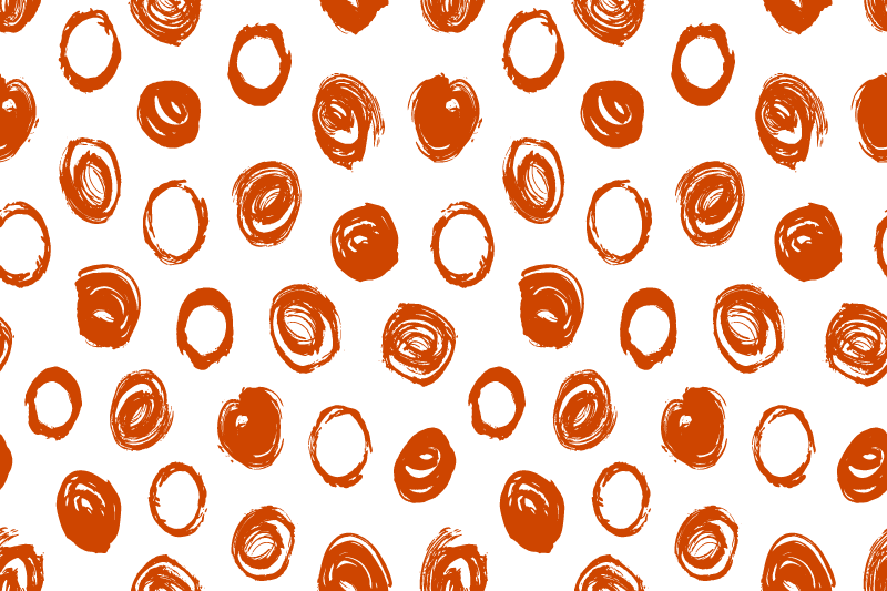 질감이 있는 식탁보 원형 붓터치 패턴 - TenStickers