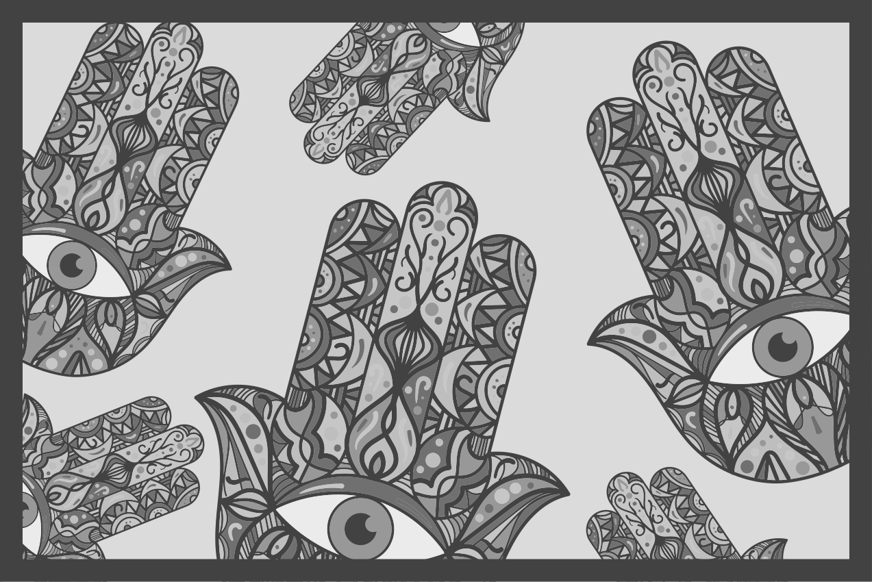 벽난로 카프리초소 정교한 손 패턴 - TenStickers