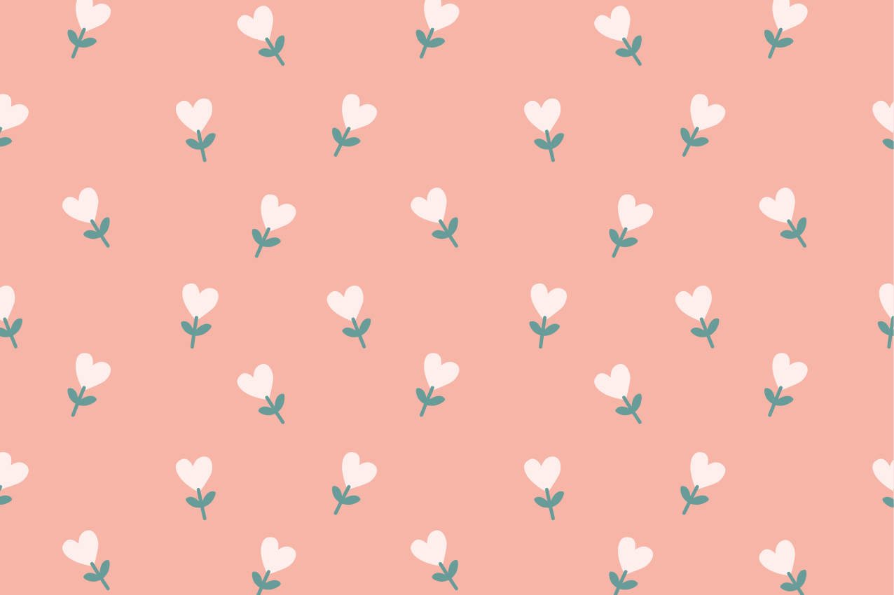 난로 모양의 꽃 패턴 현대 플레이스 매트 - TenStickers