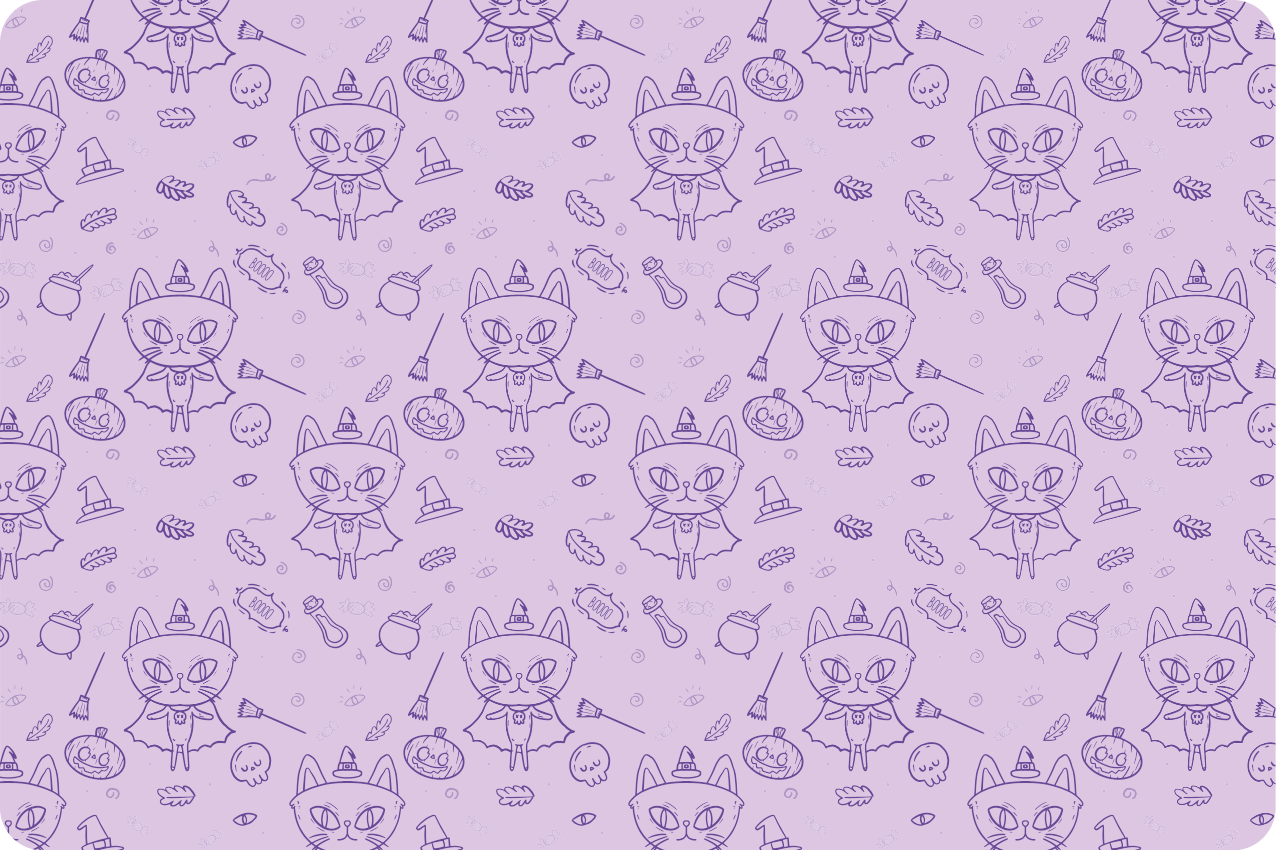 어린 이용 식탁보 - 기발한 고양이 무늬 - TenStickers