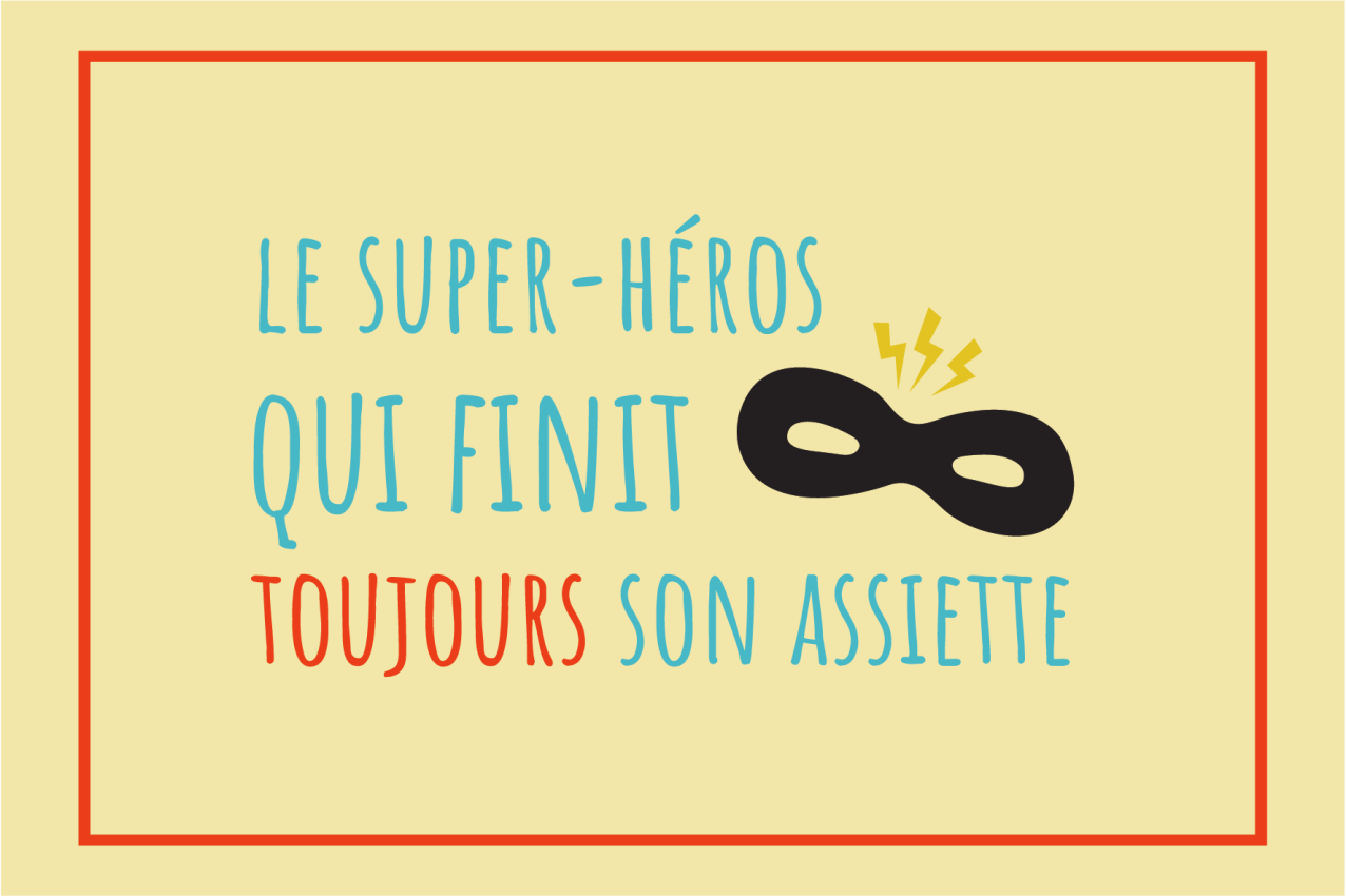 어린 이용 식탁보 슈퍼히어로 접시 영감 - TenStickers