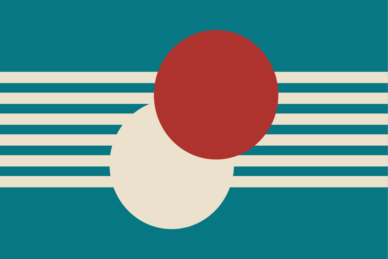 현대식 식탁보 추상적인 컬러풀한 형태 - TenStickers