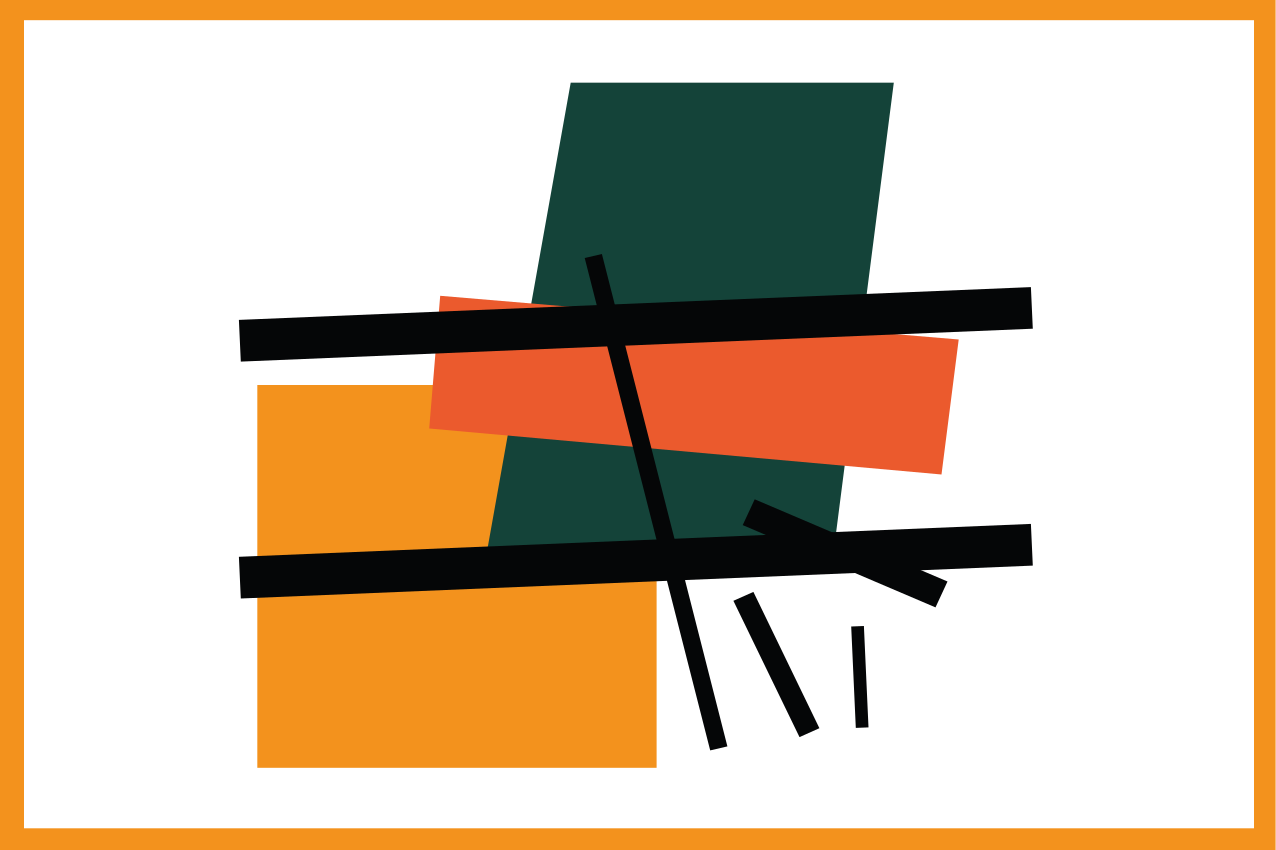 정사각형과 직사각형 미술 원본 플레이스매트 - TenStickers