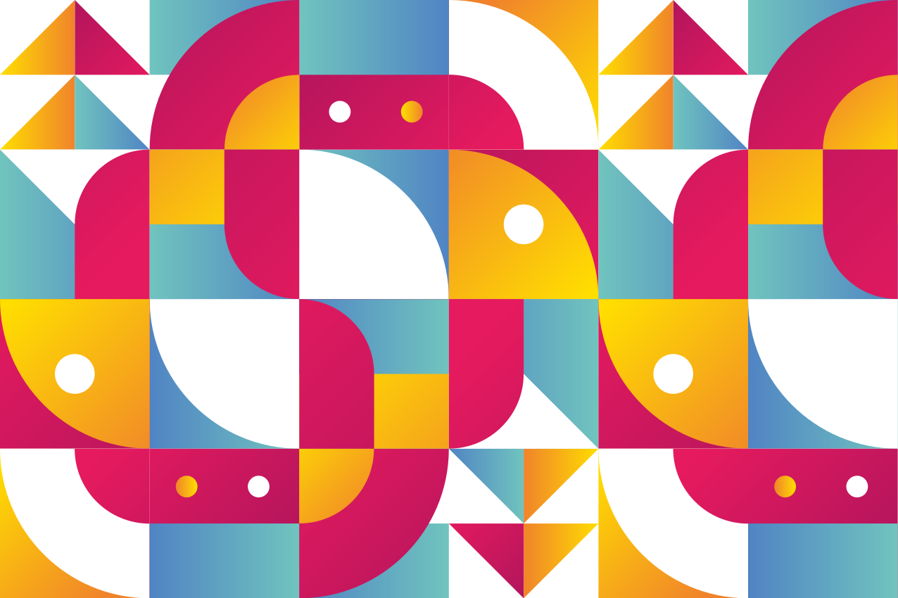 현대식 식탁보 대담한 기하학적 패턴 - TenStickers