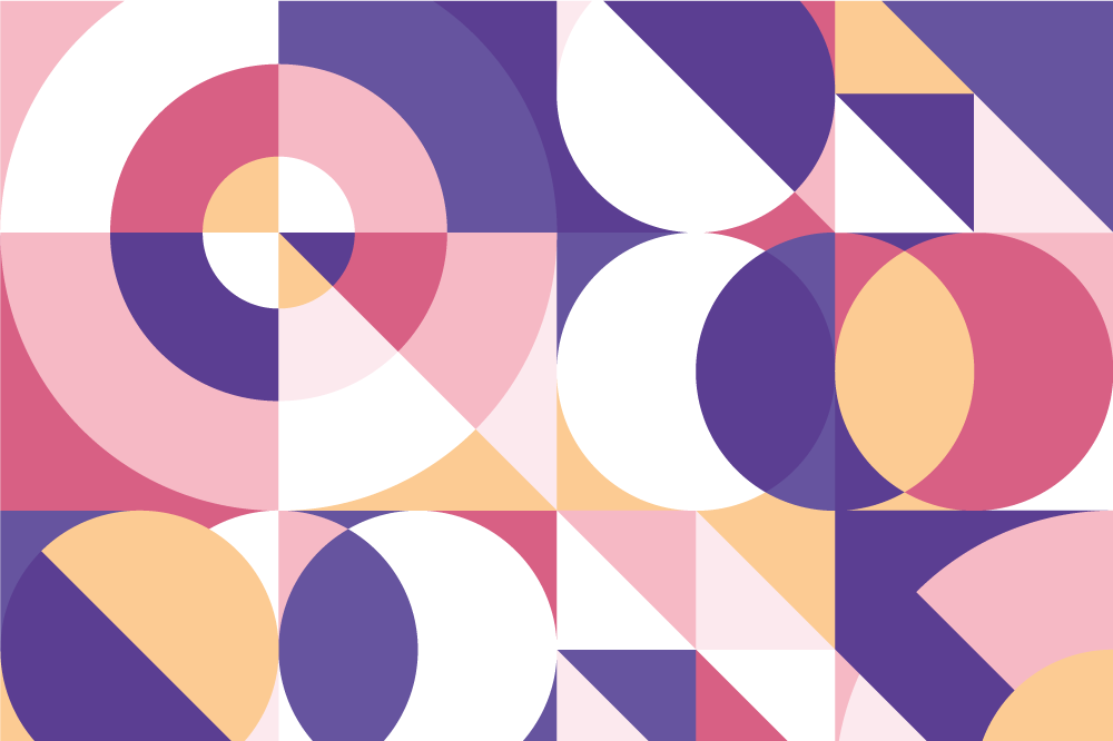 현대식 식탁보 기하학적 색상 배열 - TenStickers