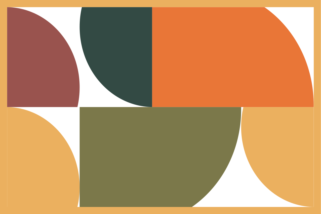 현대식 식탁보 스타일리시한 기하학적 패턴 - TenStickers