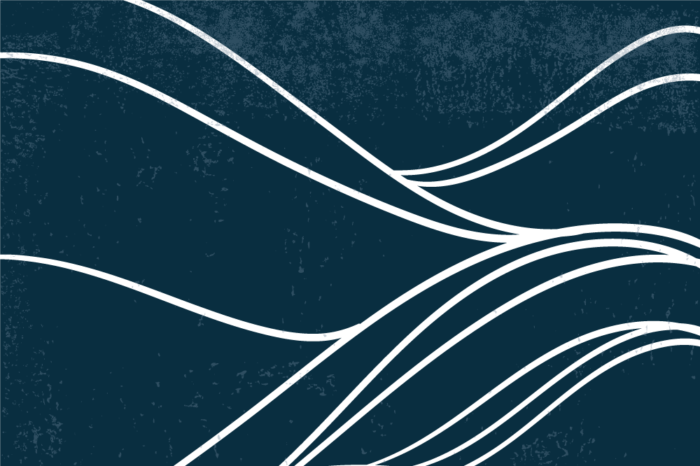 물 기하학적 예술 원래 플레이스 매트 - TenStickers