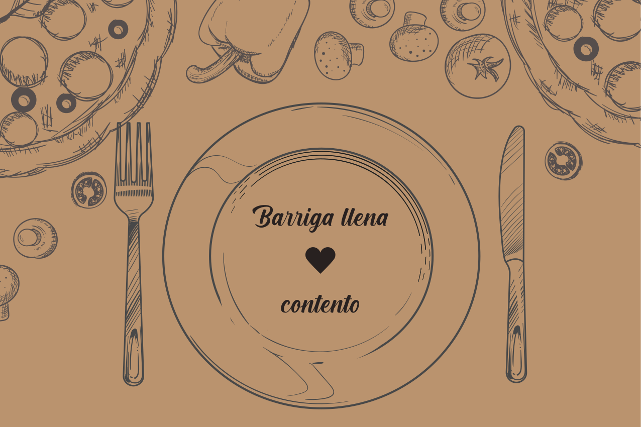 벽난로 카프리초소 하트가 있는 빈 접시 - TenStickers