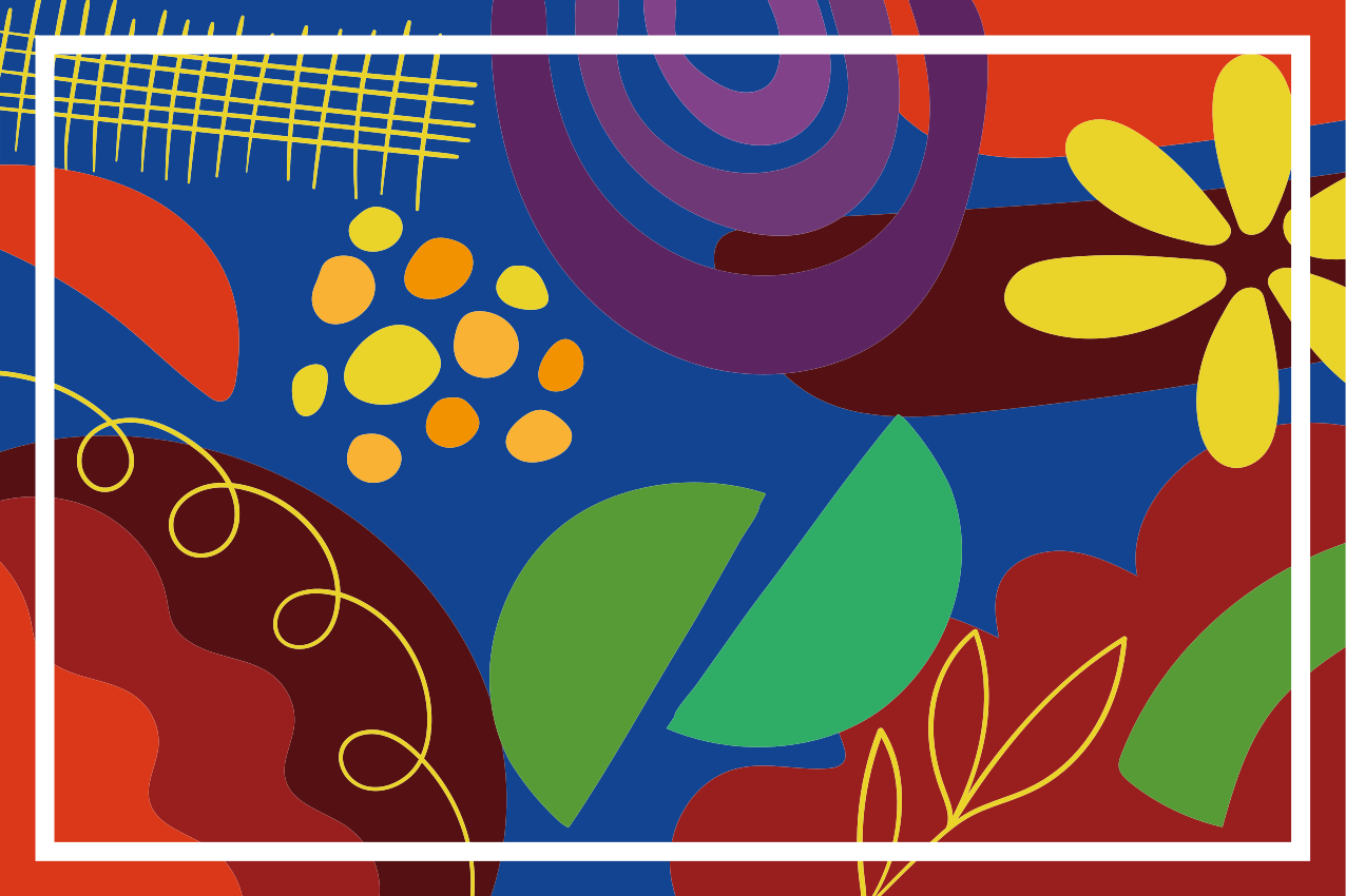 벽난로 카프리초소 매력적인 기하학적 패턴 - TenStickers