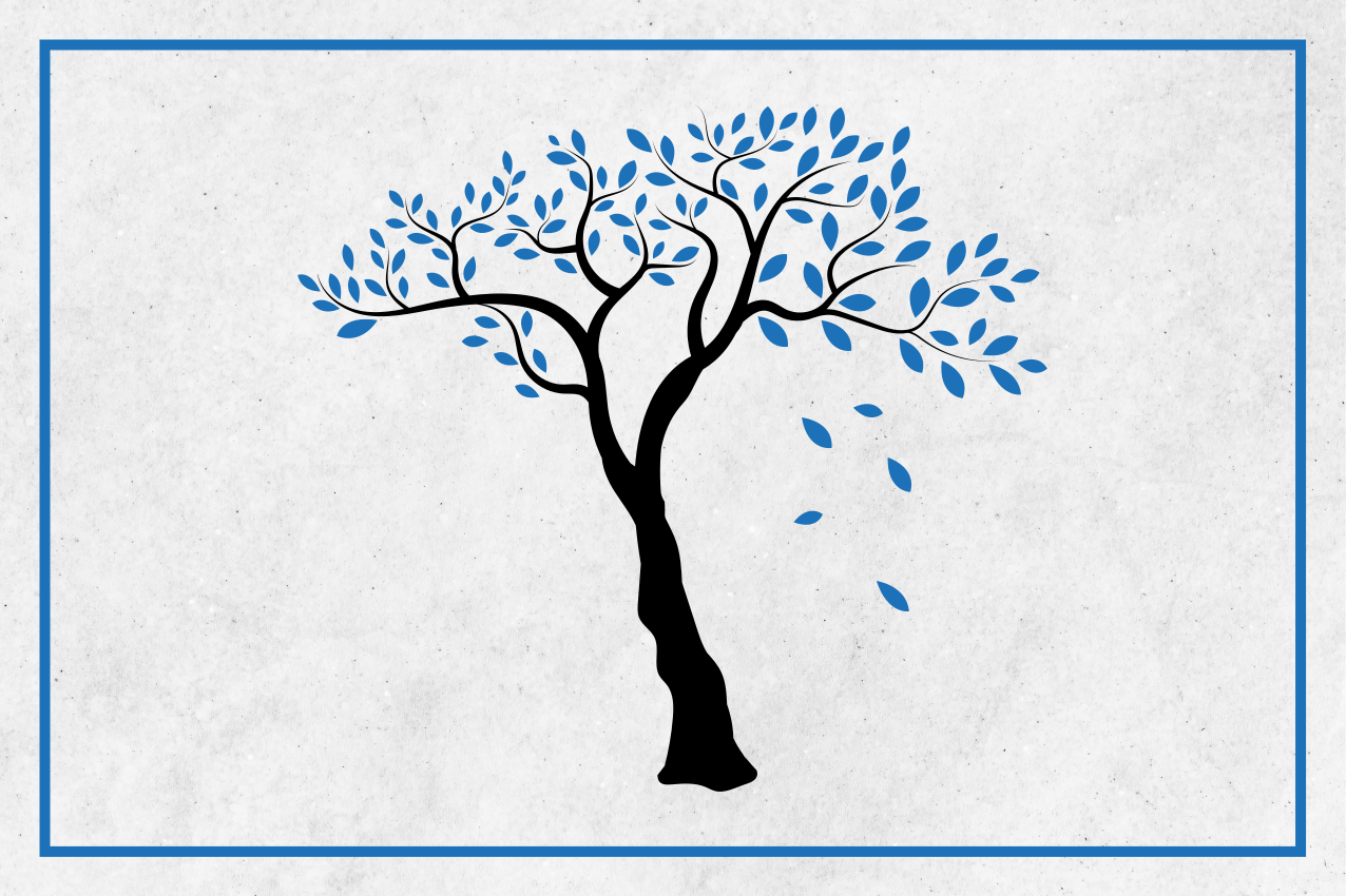 벽난로 카프리초소 우아한 나무 모티프 - TenStickers