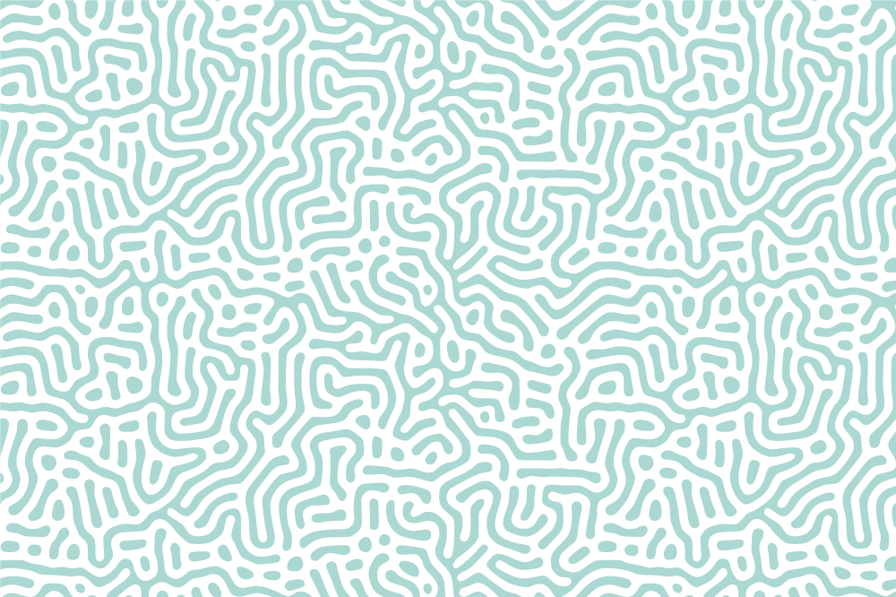 녹색 흰색 자연 패턴 원래 플레이스 매트 - TenStickers