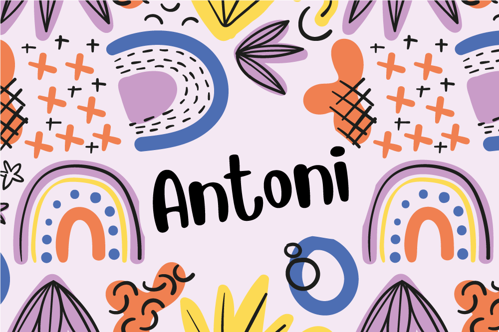 어린 이용 식탁보 다채로운 무지개 패턴 - TenStickers