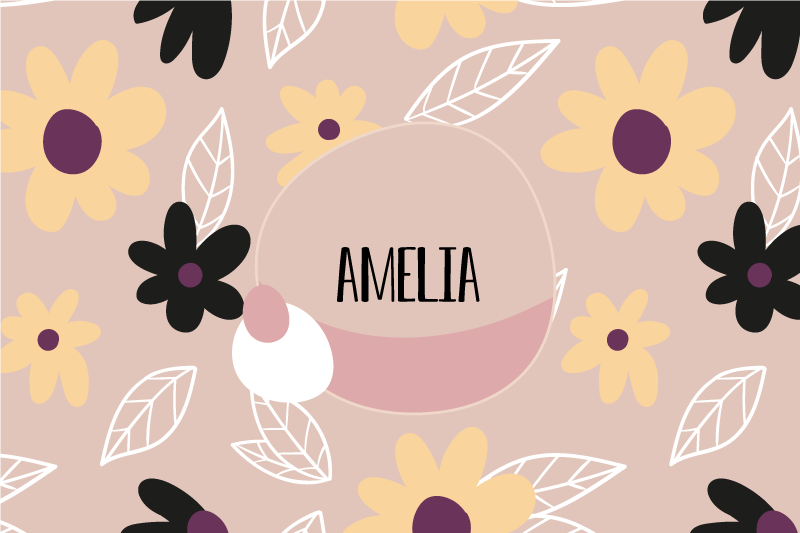 어린 이용 식탁보 맞춤형 식물 프린트 - TenStickers