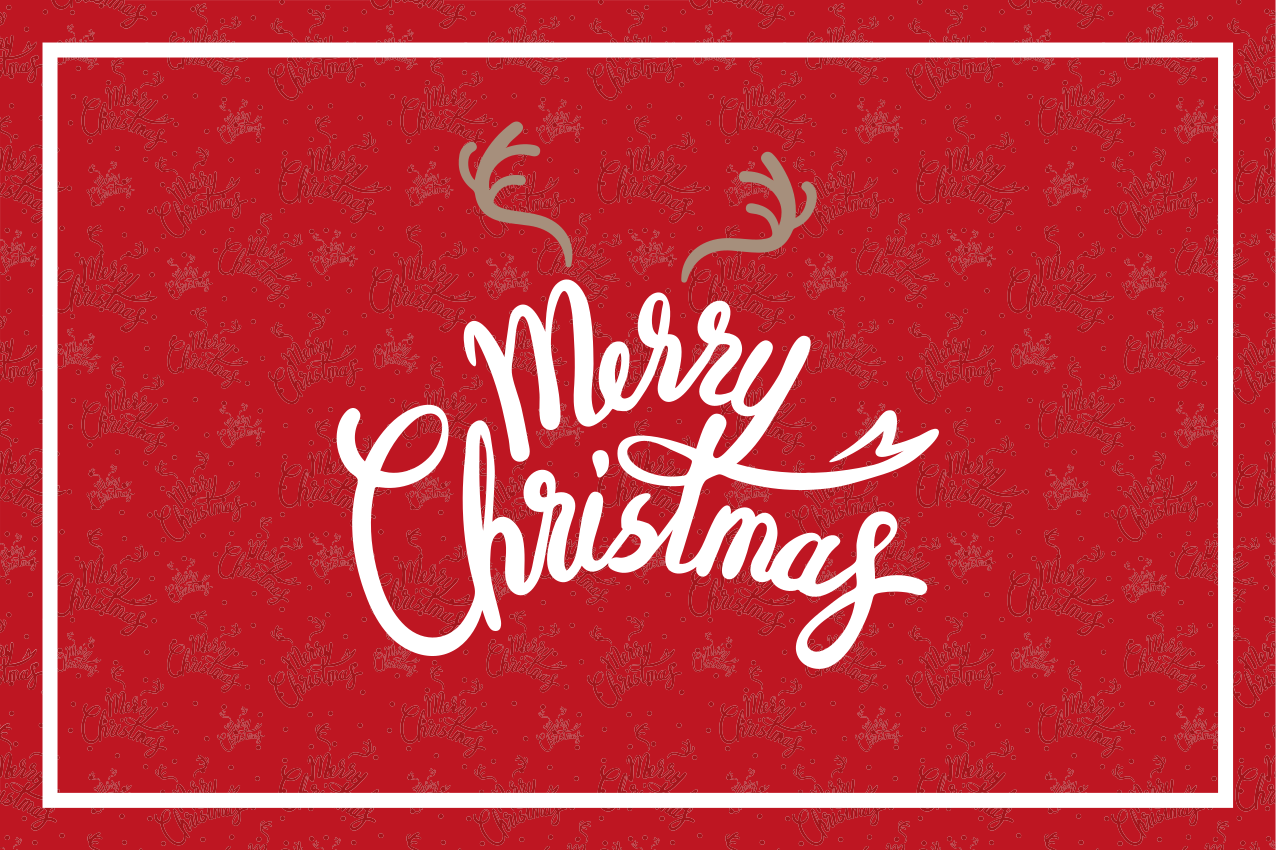 크리스마스 식탁보 즐거운 크리스마스 인사 - TenStickers