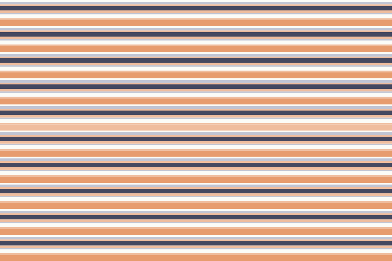 수평 복고풍 줄무늬 파스텔 현대 플레이스매트 - TenStickers