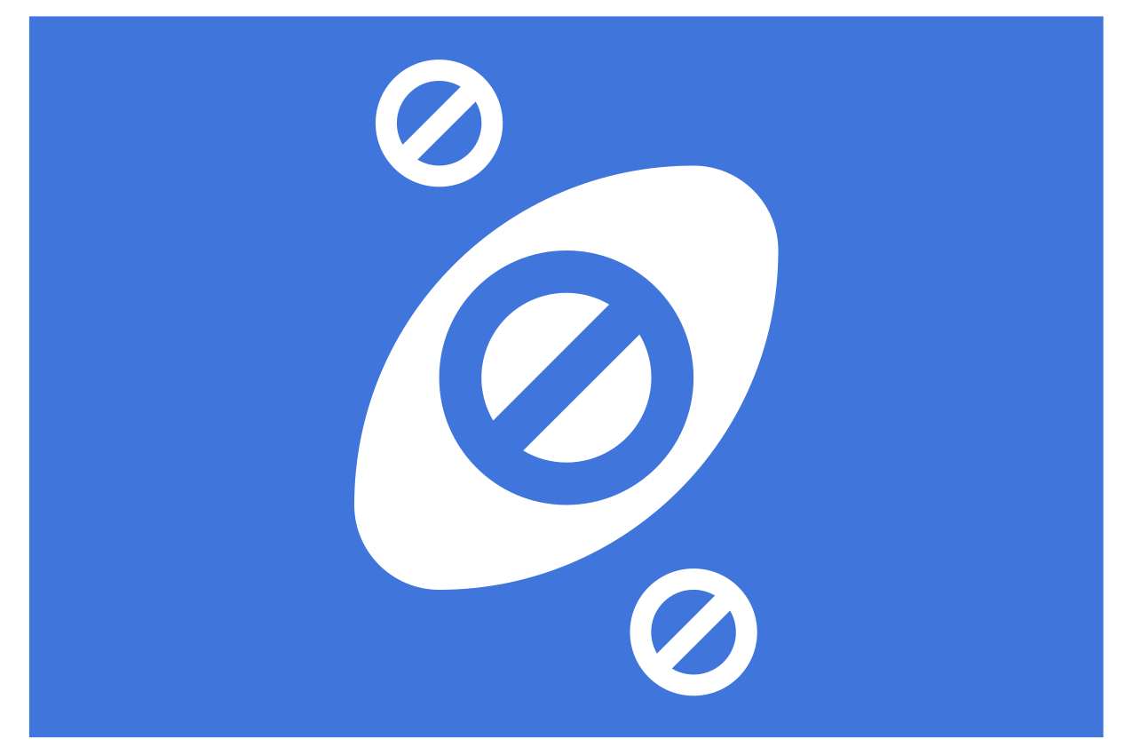 현대식 식탁보 미니멀리스트 블루 악센트 - TenStickers