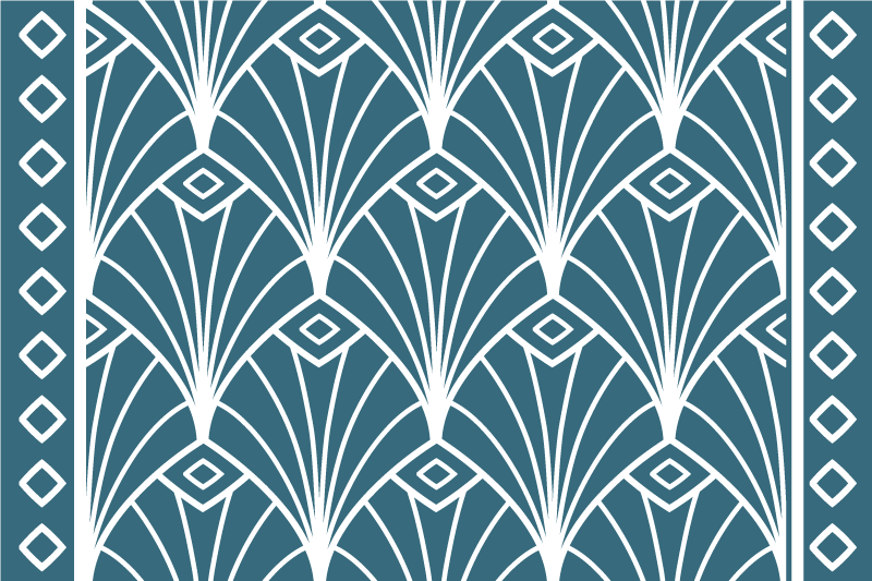 현대식 식탁보 세련된 꽃무늬 디자인 - TenStickers